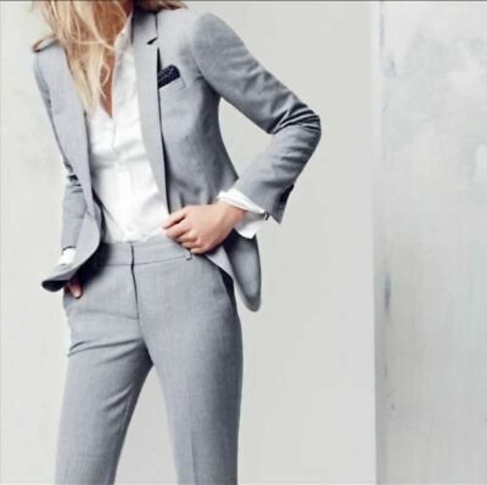Women's Gray Suit Pants